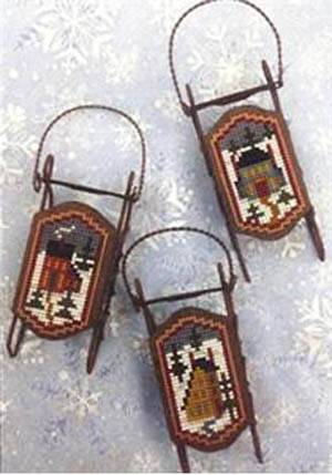 Sled Ornaments - Saltbox Sleds