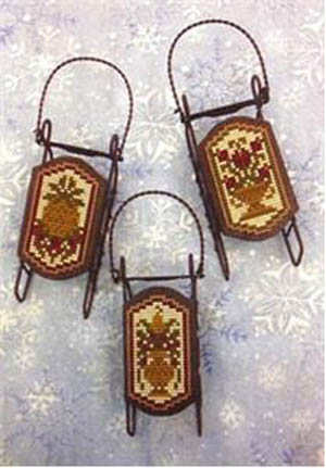 Sled Ornaments- Della Robbia Sleds