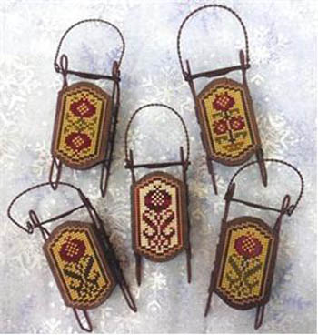 Sled Ornaments - Pomegranate Sleds