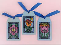 Stained Glass Spring Flowers