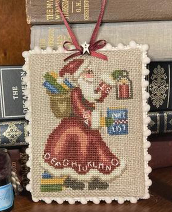 Rustic Book Lover's Santa