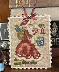 Rustic Book Lover's Santa