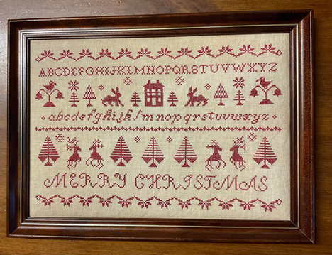 Merry Redwork Sampler