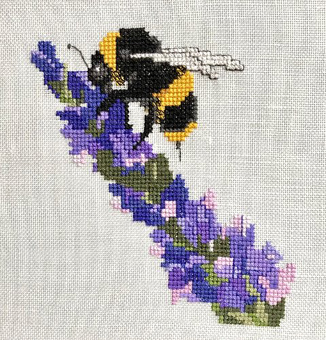 Bugs and Blossoms 1: Bee and Lavender