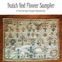 Dutch Red Flower Sampler 