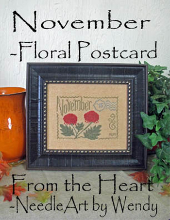 Floral Postcard - November