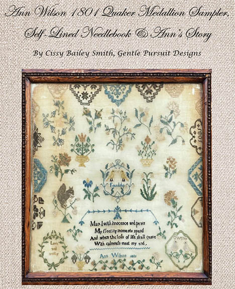 Ann Wilson 1801 Quaker Medallion Sampler