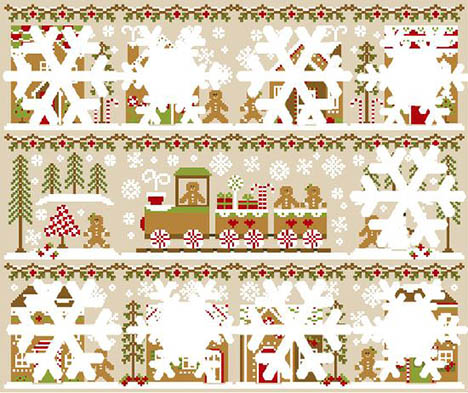 Gingerbread Village #2 - Gingerbread Girl and Peppermint Tree