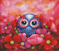 Owl In Poppy Field