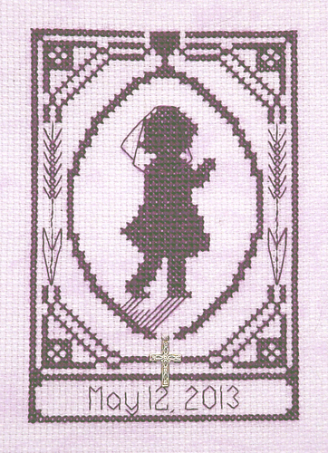 First Communion Girl Silhouette