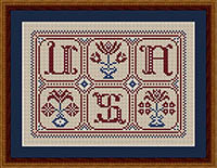 Patriotic Floral USA