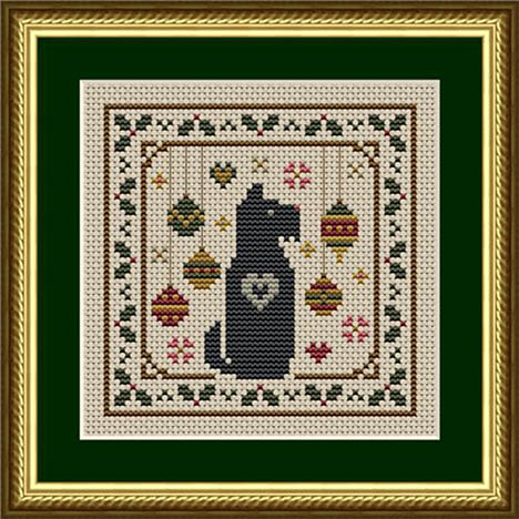 Dog Days: Scottie Dog with Holly and Ornaments