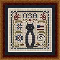 Cat Tales Collection: Patriotic USA Cat