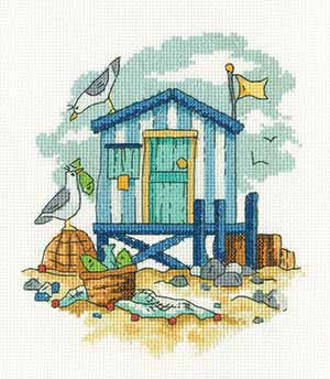 By The Sea Collection - Blue Beach Hut
