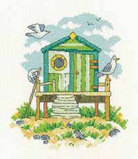 By The Sea Collection - Green Beach Hut