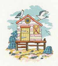By The Sea Collection - Pink Beach Hut