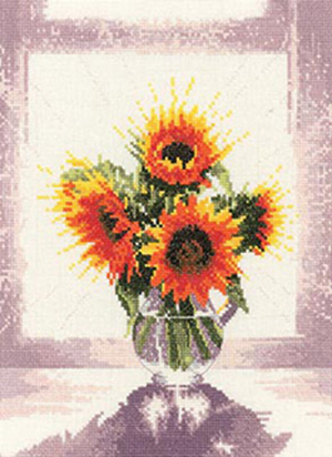 Glass Vase Window Flowers Kit