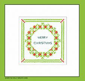 Holly Greeting Cards - Wreath Cards Kit