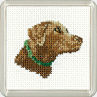 Chocolate Lab Coaster Kit