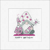 40th Birthday Pink Greeting Cards Kit