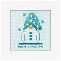 Frosted Snowman Greeting Cards - set of 3 Kit