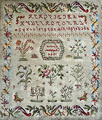 Louise Chappius 1844 - A French Reproduction Sampler