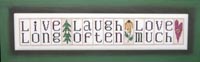 Phrase Mini Block - Live Laugh Love
