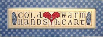 Phrase Mini Block - Cold Hands Warm Heart