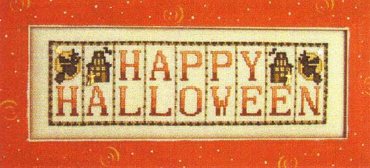 Phrase Mini Block - Happy Halloween