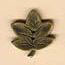 Olde Brass Maple Leaf Homespun Elegance Button