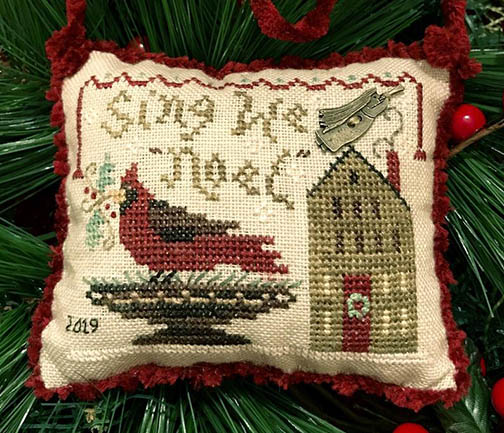 2019 Sampler Ornament - Sing We Noel