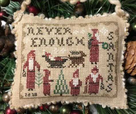 2018 Santa Ornament - Never Enough Santas 