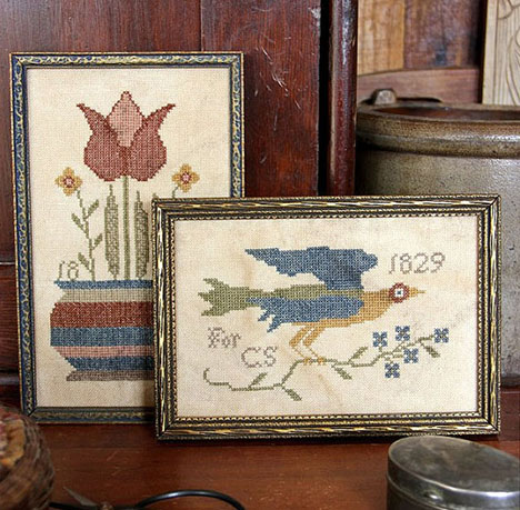 Fraktur Bird & Bouquet