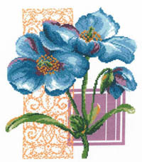 Cool Blue Poppies