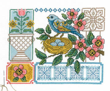 Blue Bird Floral