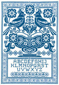 Sampler in Blue