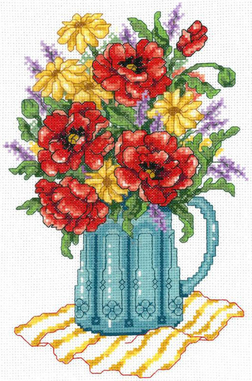 Spring Flowers in Vase