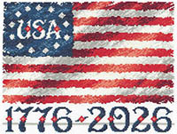 Vintage American Flag 1776