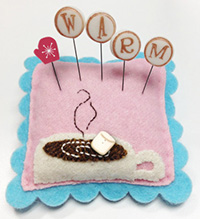 Seasonal Slider Pincushion  - Warm Up  Kit