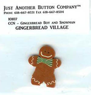 Gingerbread Village #7 - Gingerbread Boy and Snowman