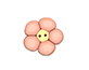2363 Peach FlowerJust Another Button Co