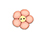 2363 Peach FlowerJust Another Button Co