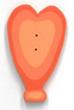 4718L Large Orange Heart Balloon - Just Another Button Co