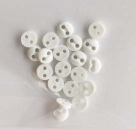 Bag of Button Basic White Buttons