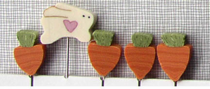 Just Pins - Carrot Patch Stick Pins