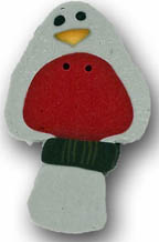 nh1120 Lg. Grey Perching Bird - Just Another Button Co