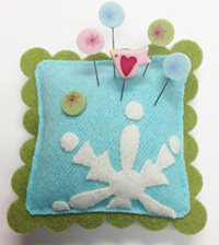 Seasonal Slider Pincushion  - Frost  Kit