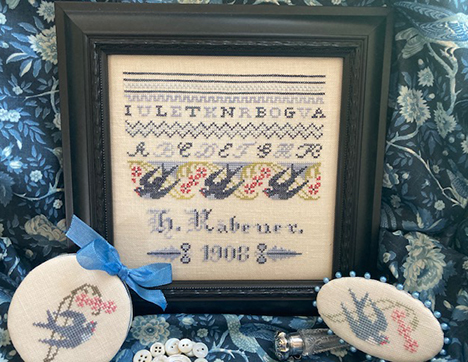 Hannah's Bluebird Sampler