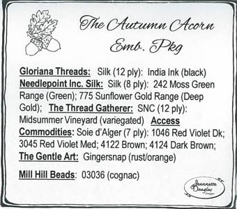 Autumn Acorn  Embellishment Pack, The