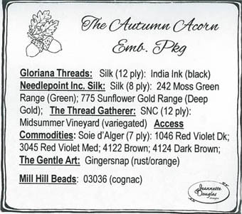 Autumn Acorn  Embellishment Pack, The